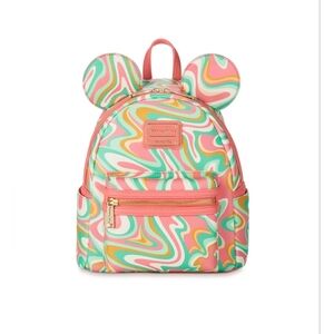 Loungefly Disney Parks Mickey Mouse Swirl Backpack